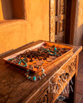 Hammered Copper Rectangular Tray