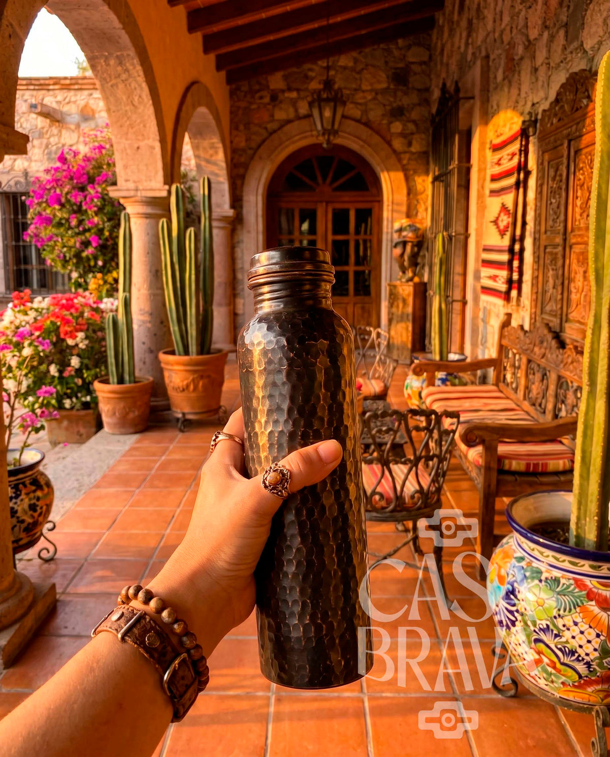 Agua Fresca Hammered Copper Thermo