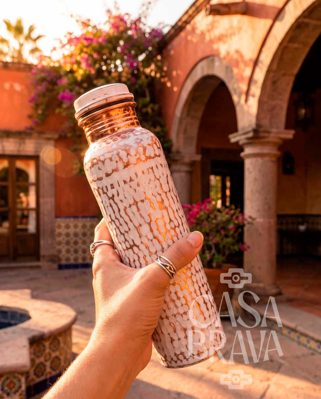 Agua Fresca Hammered Copper Thermo
