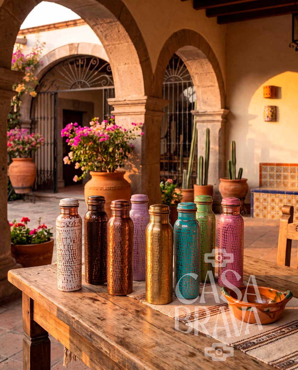 Agua Fresca Hammered Copper Thermo