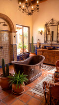 Antigua Hammered Copper Bath Tub