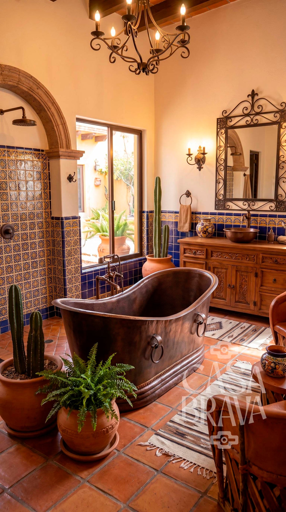 Antigua Hammered Copper Bath Tub