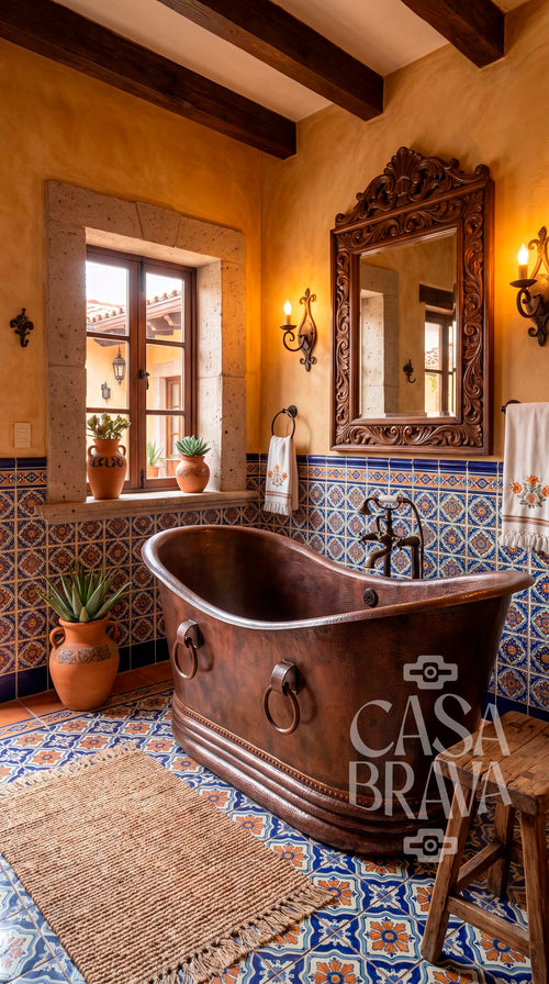 Antigua Hammered Copper Bath Tub