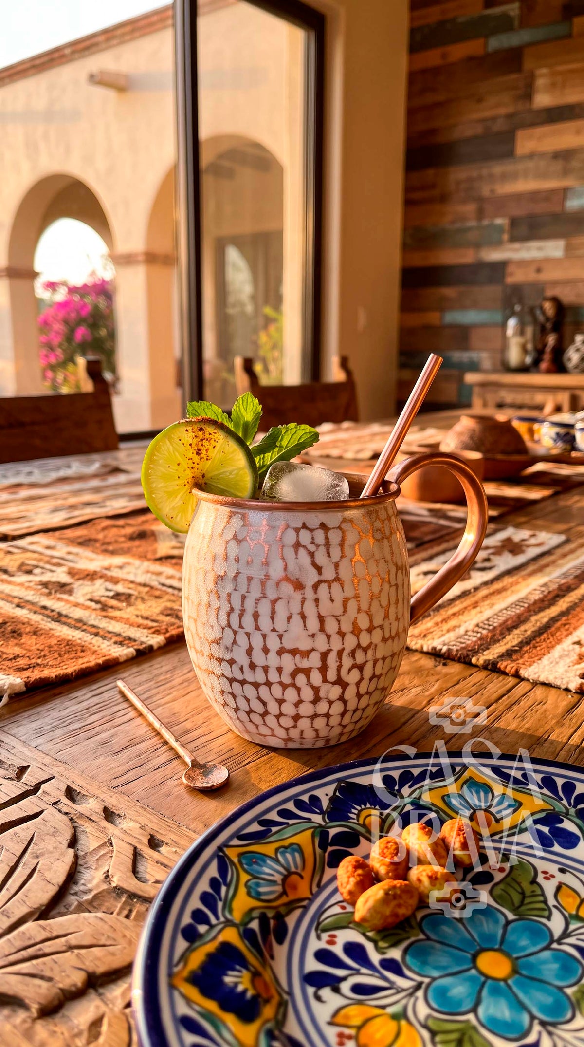 Hammered Copper Beer Mug