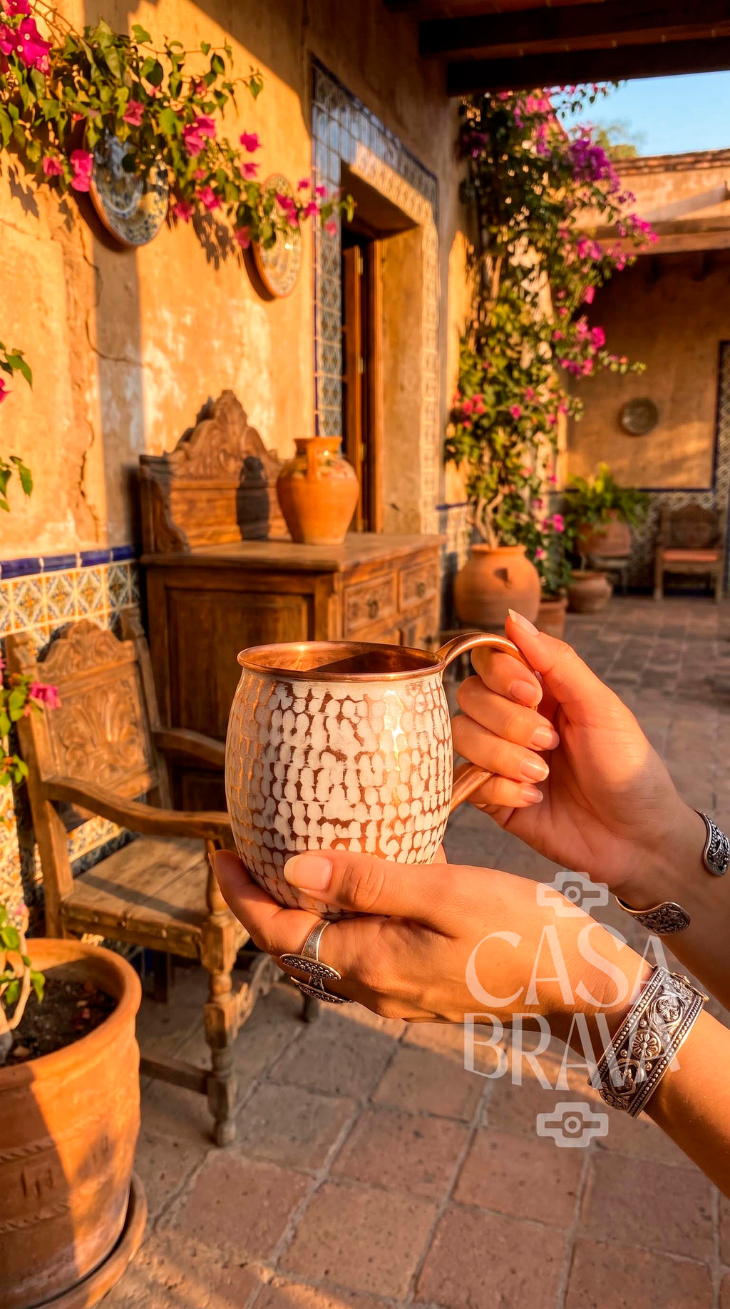Hammered Copper Beer Mug
