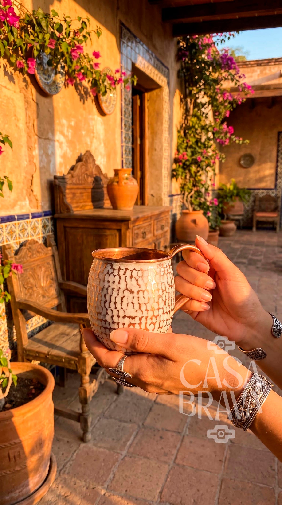 Hammered Copper Beer Mug