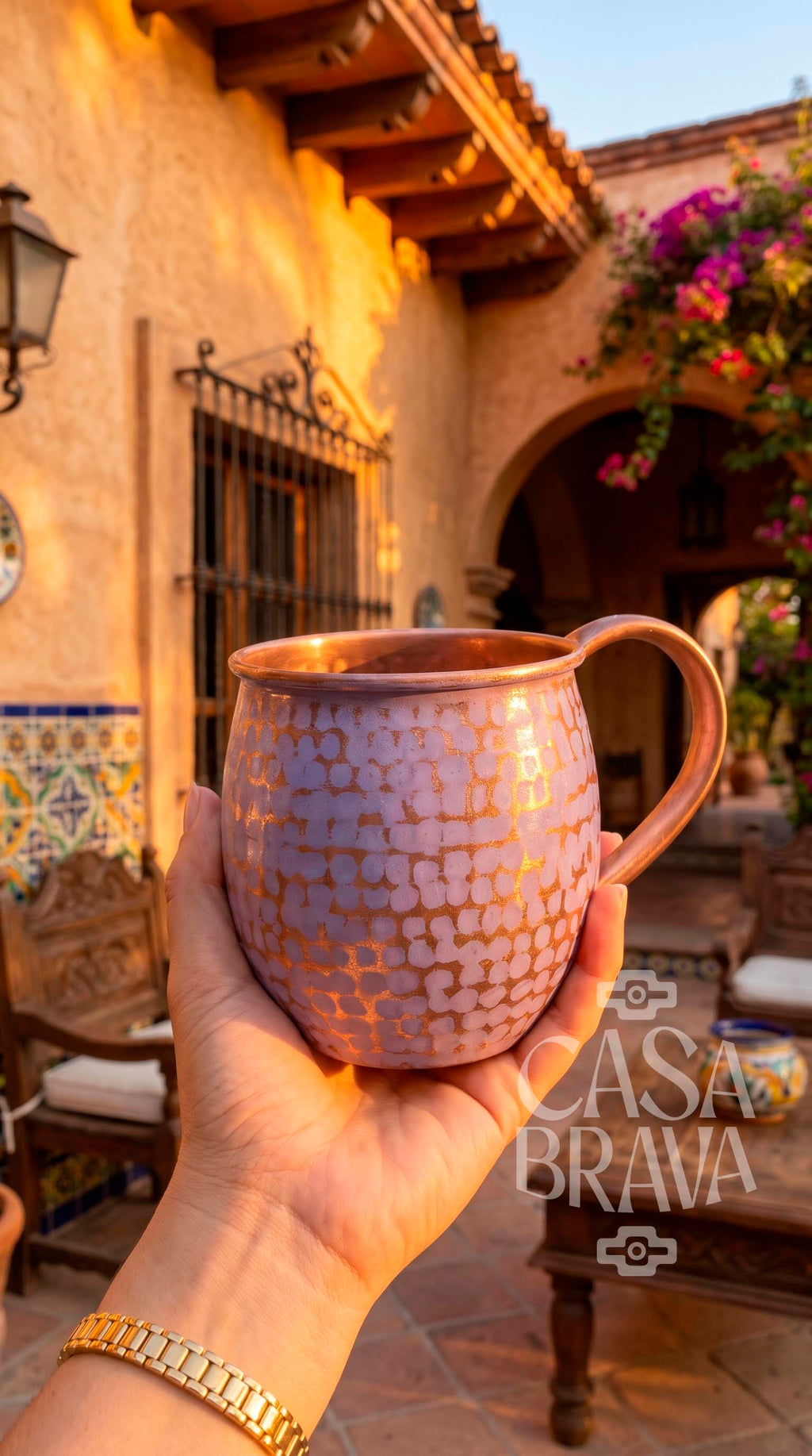 Hammered Copper Beer Mug