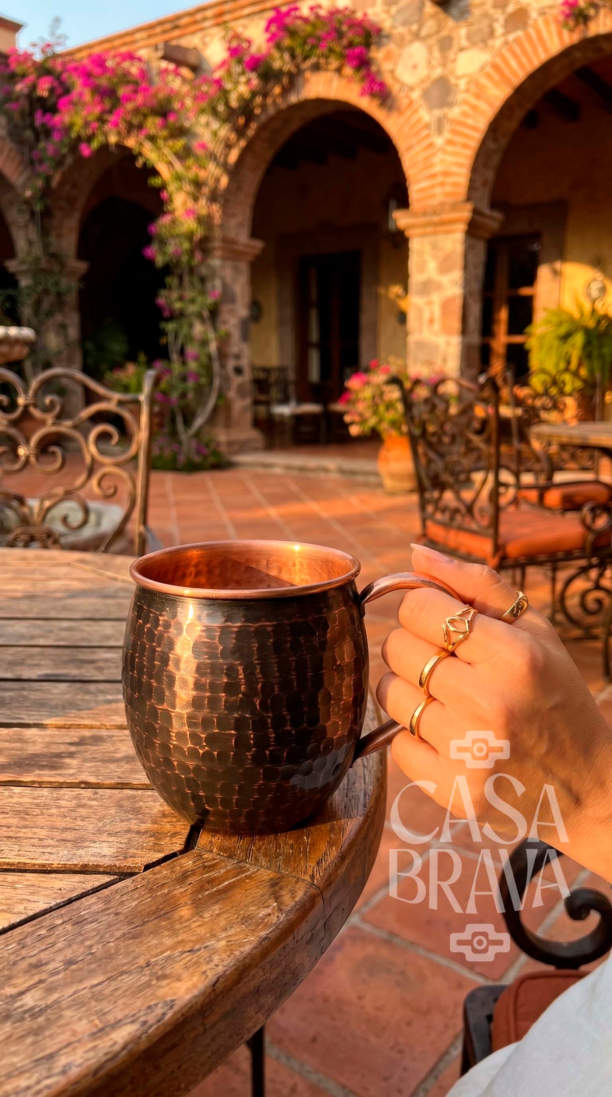 Hammered Copper Beer Mug