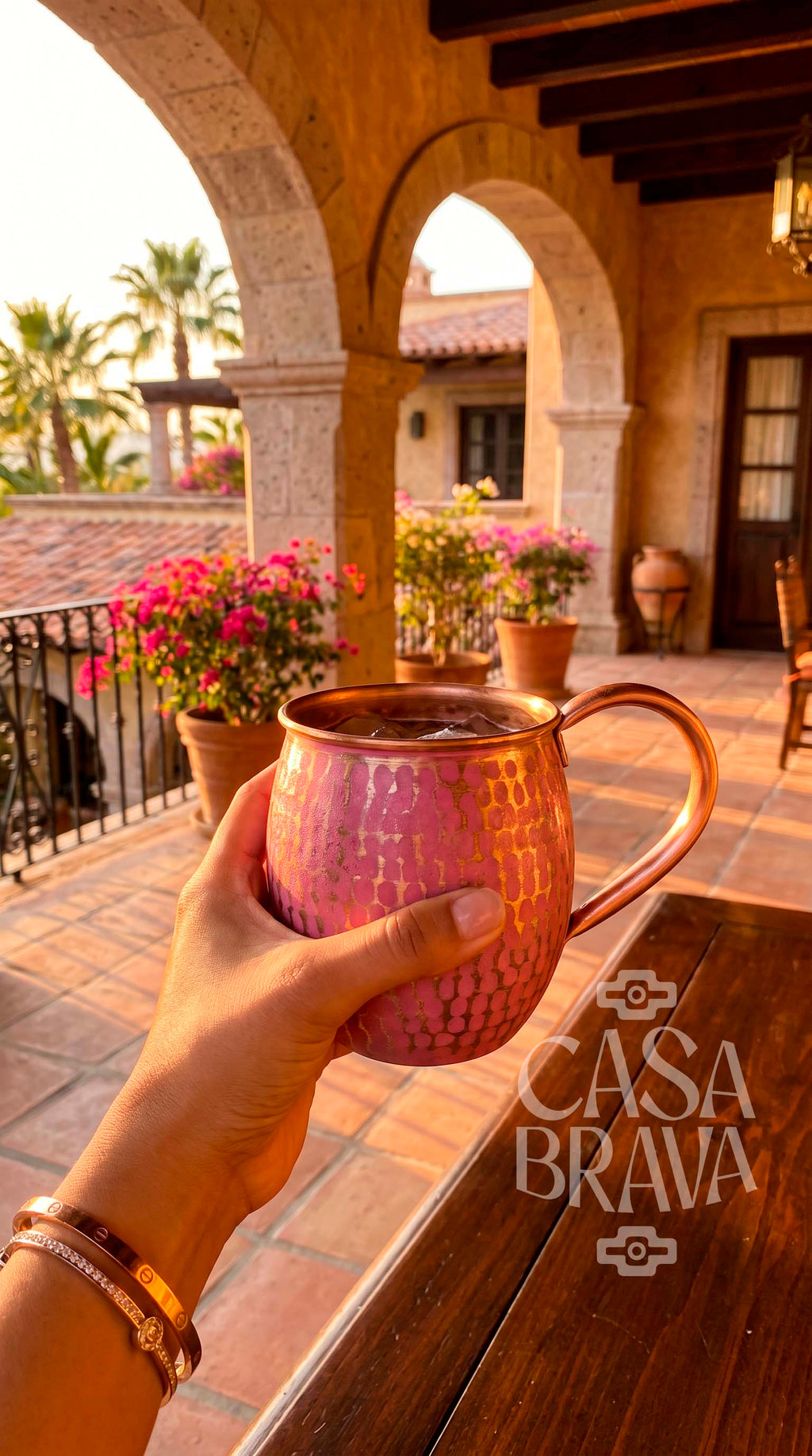 Hammered Copper Beer Mug