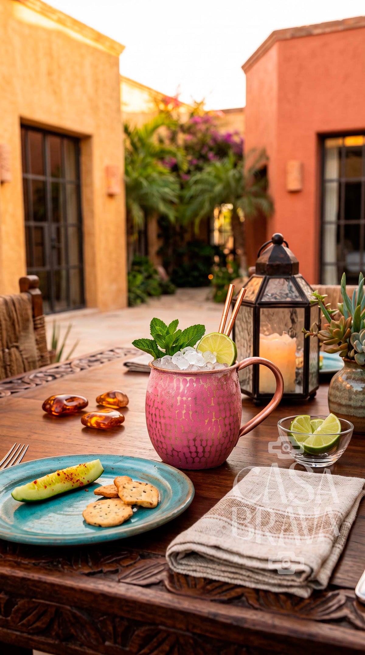 Hammered Copper Beer Mug
