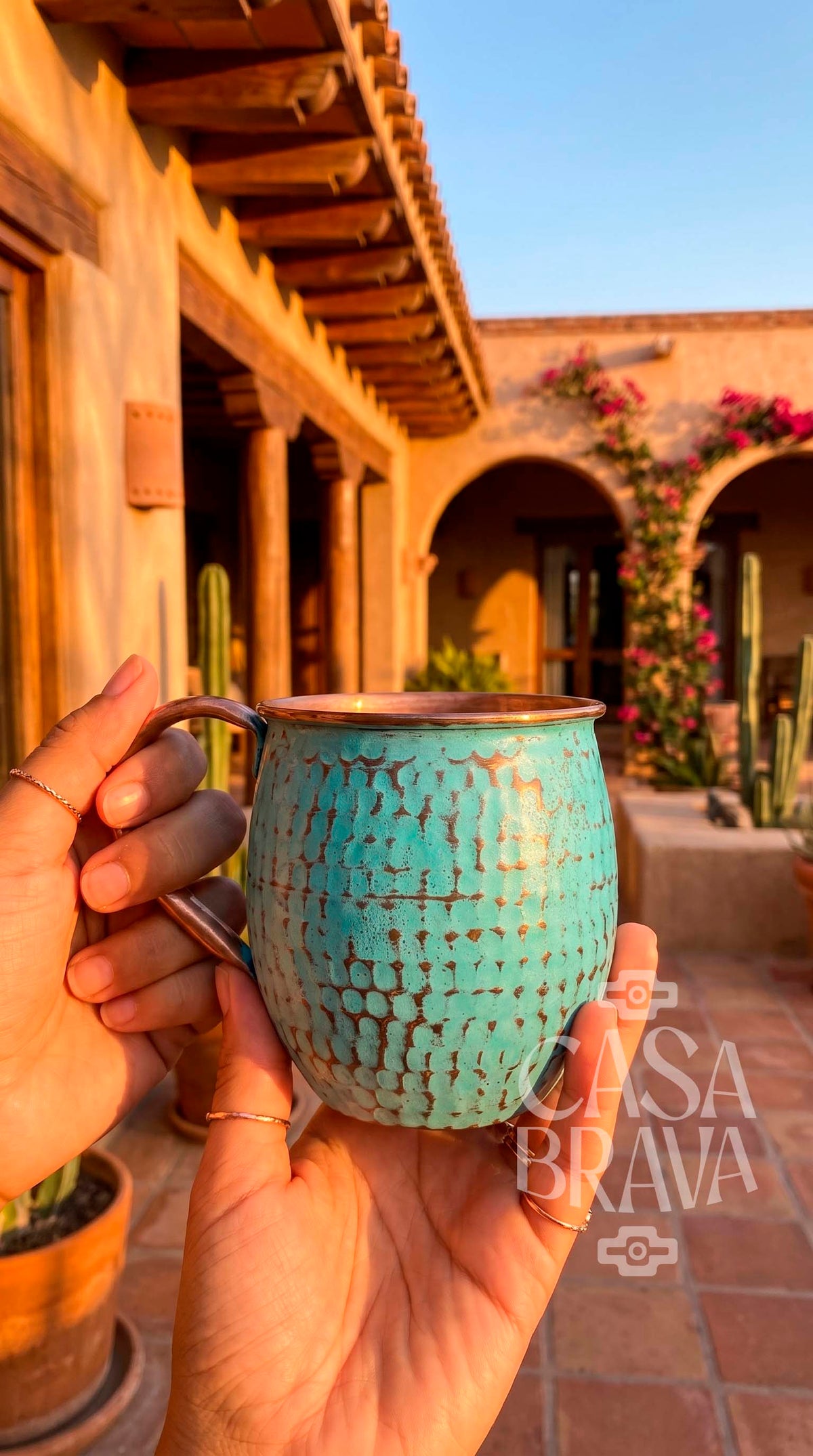 Hammered Copper Beer Mug