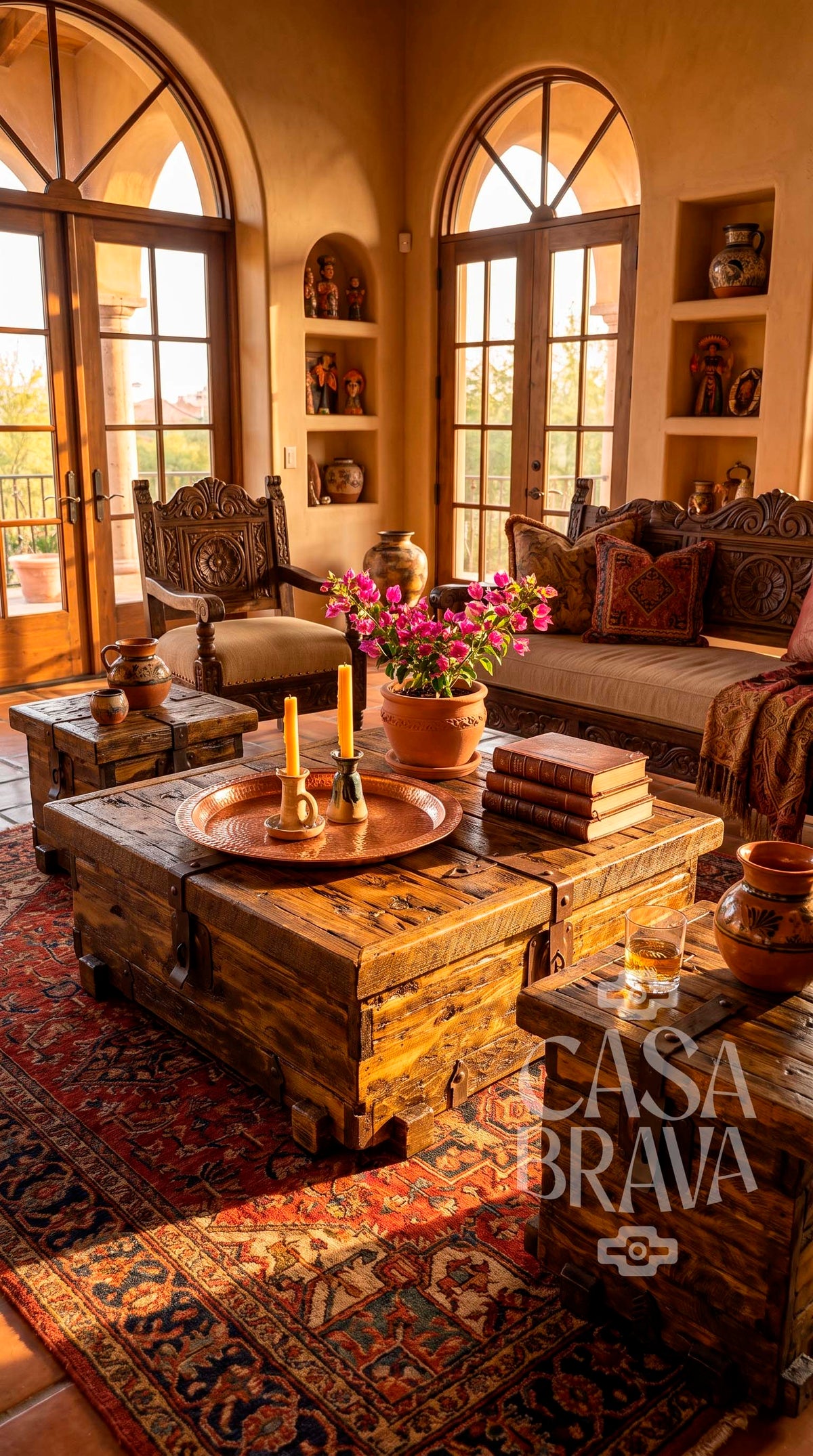 El Pirata Sofa Table Set Old Fashion® Collection