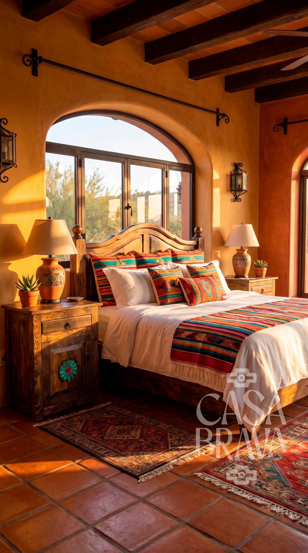 Campeche Rustic Nightstand – Mexican-Inspired Bedside Table