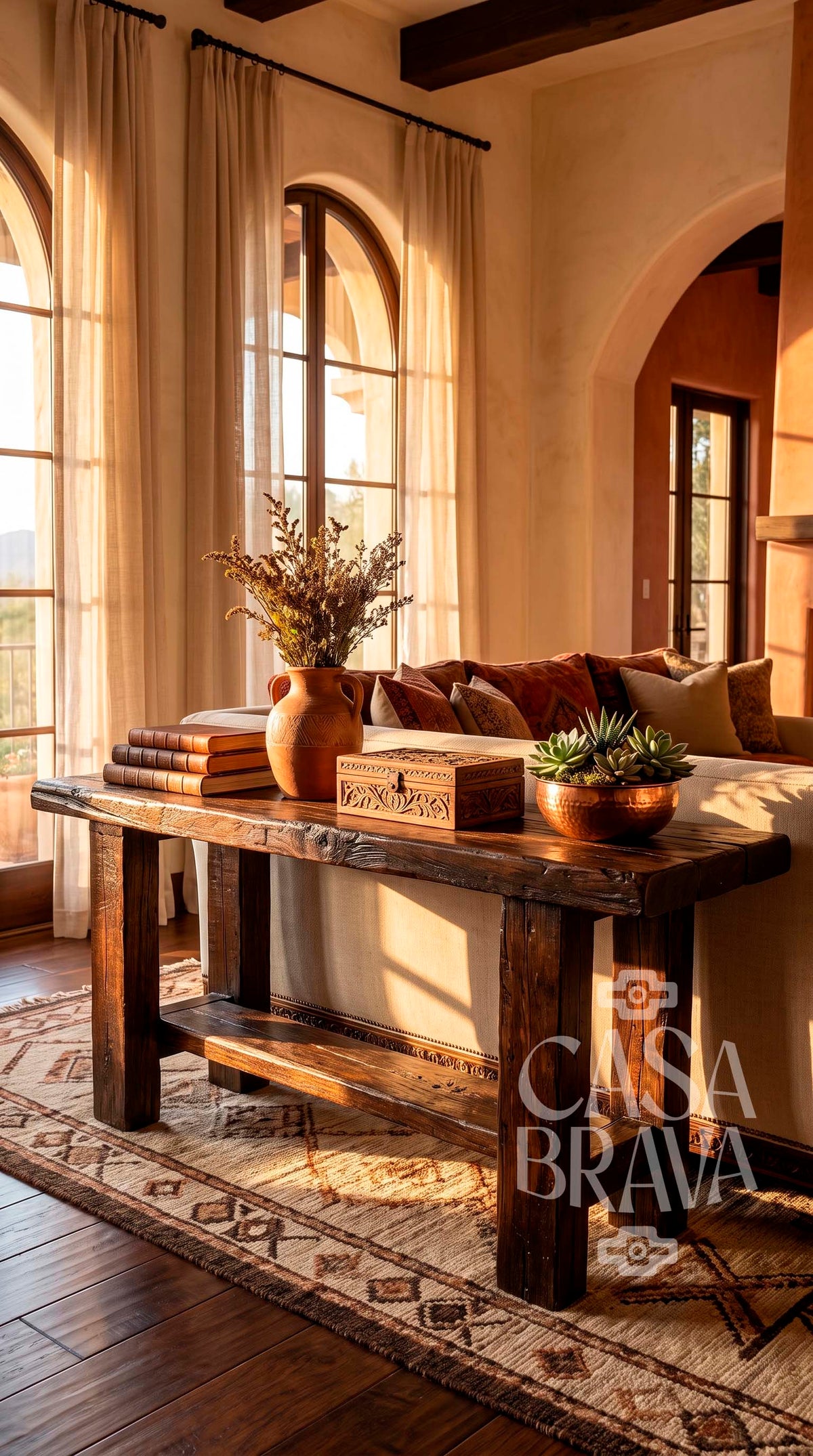 El Tablon Sofa Table – Old Fashion® Rustic Mexican Furniture