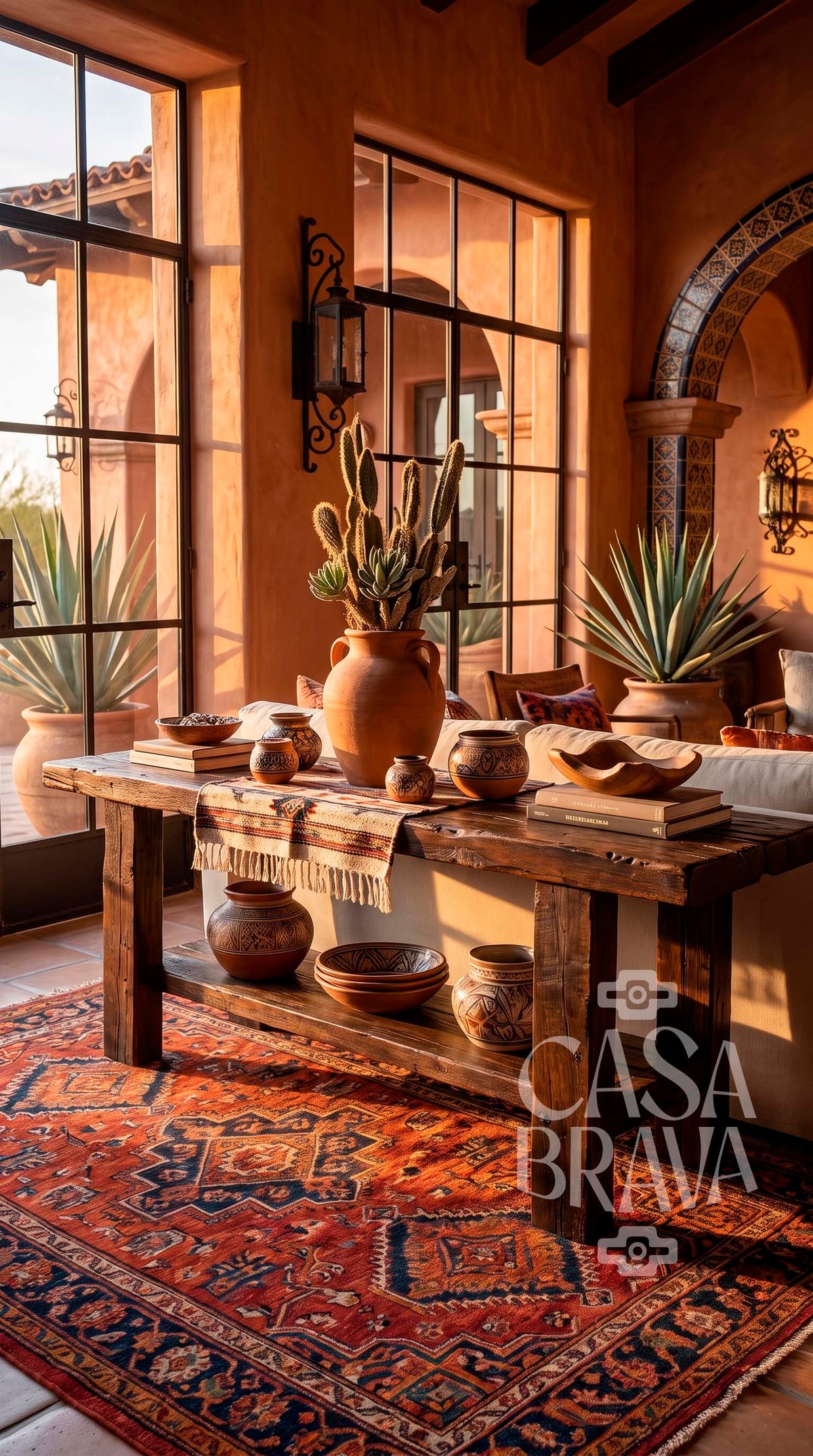 El Tablon Sofa Table – Old Fashion® Rustic Mexican Furniture