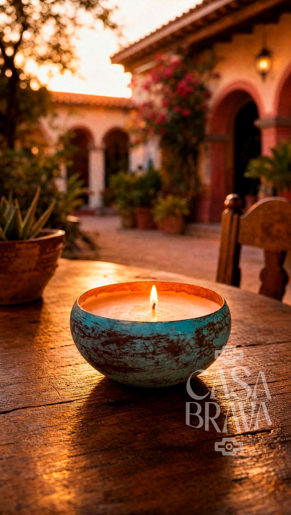 Jícara Hammered Copper Candle