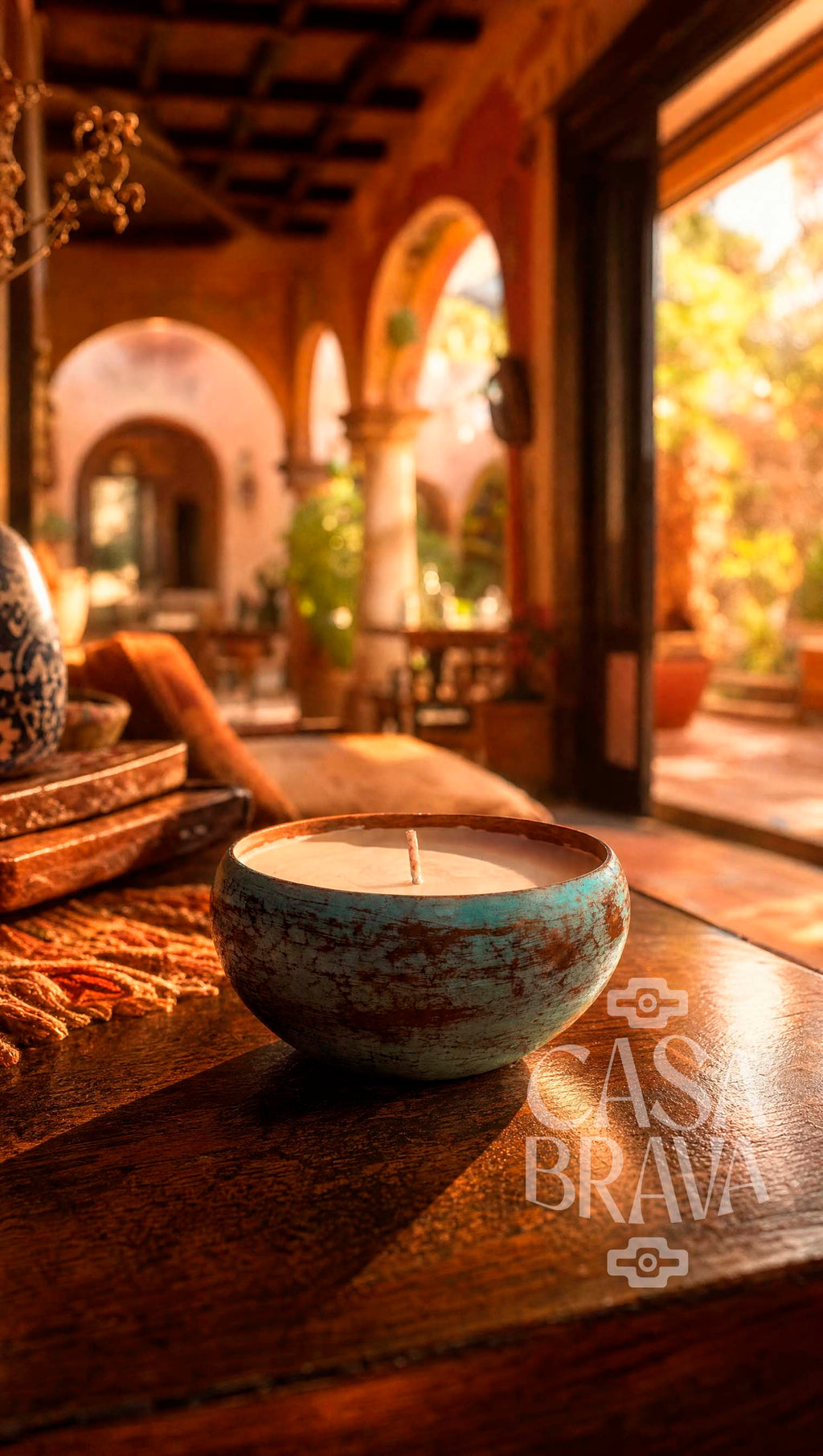 Jícara Hammered Copper Candle